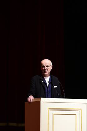Jürgen Bönninger bei der Verleihung des Friedenspreis Dresden 2025 - International Peace Prize an den Europäischen Gerichtshof für Menschenrechte (EGMR) in der Semperoper. Dresden, 16.02.2025 Sachsen Germany Copyright: xMatthiasxWehnertx