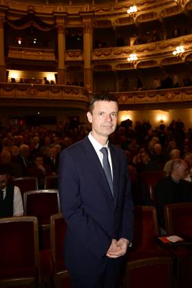 Marko Bosnjak bei der Verleihung des Friedenspreis Dresden 2025 - International Peace Prize an den Europäischen Gerichtshof für Menschenrechte (EGMR) in der Semperoper. Dresden, 16.02.2025 Sachsen Germany Copyright: xMatthiasxWehnertx
