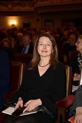 Annekatrin Klepsch bei der Verleihung des Friedenspreis Dresden 2025 - International Peace Prize an den Europäischen Gerichtshof für Menschenrechte (EGMR) in der Semperoper. Dresden, 16.02.2025 Sachsen Germany Copyright: xMatthiasxWehnertx