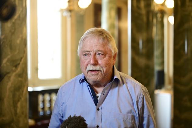 Wolf Biermann bei der Verleihung des Friedenspreis Dresden 2025 - International Peace Prize an den Europäischen Gerichtshof für Menschenrechte (EGMR) in der Semperoper. Dresden, 16.02.2025 Sachsen Germany Copyright: xMatthiasxWehnertx