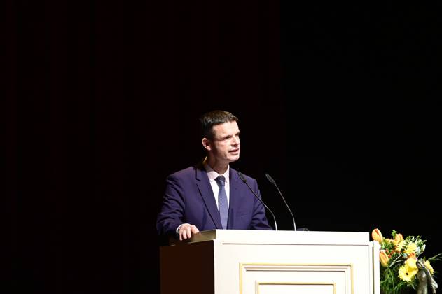 Marko Bosnjak bei der Verleihung des Friedenspreis Dresden 2025 - International Peace Prize an den Europäischen Gerichtshof für Menschenrechte (EGMR) in der Semperoper. Dresden, 16.02.2025 Sachsen Germany Copyright: xMatthiasxWehnertx