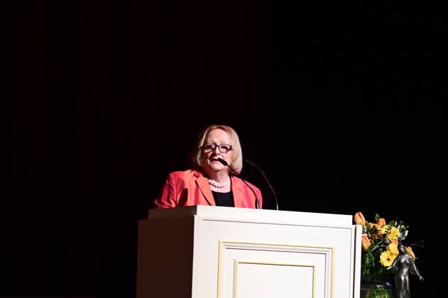 Sabine Leutheusser-Schnarrenberger bei der Verleihung des Friedenspreis Dresden 2025 - International Peace Prize an den Europäischen Gerichtshof für Menschenrechte (EGMR) in der Semperoper. Dresden, 16.02.2025 Sachsen Germany Copyright: xMatthiasxWehnertx