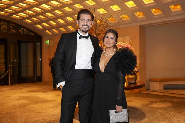 Christian Wackert, Steffi Brungs bei der Frauen100 - Men of Quality Support Gender Equality am 26. Januar 2023 im Hotel Adlon in Berlin. Berlin Deutschland