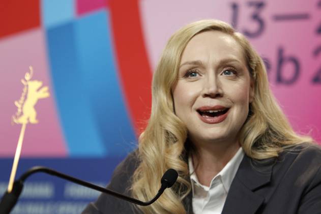 Bilder des Jahres 2025, Entertainment 02 Februar Entertainment Themen der Woche KW08 News Bilder des Tages Entertainment Bilder des Tages Gwendoline Christie bei der Pressekonferenz zum Kinofilm After This Death auf der Berlinale 2025 75. Internationale Filmfestspiele Berlin im Hotel Grand Hyatt. Berlin, 19.02.2025