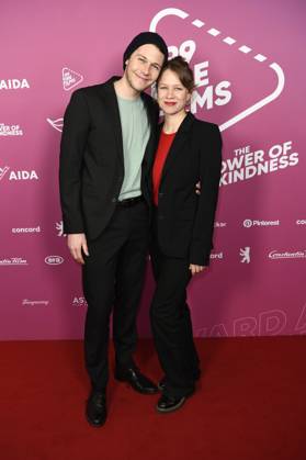 Richard Kreutz und Anna Bachmann beim 99Fire Films Award während der Berlinale 2025 in der Astor Film Lounge. Berlin, 19.02.2025