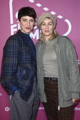 Agnes Mann und Gesine Cukrowski beim 99Fire Films Award während der Berlinale 2025 in der Astor Film Lounge. Berlin, 19.02.2025