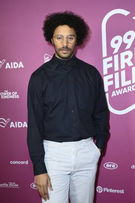 Marvin Krüger beim 99Fire Films Award während der Berlinale 2025 in der Astor Film Lounge. Berlin, 19.02.2025