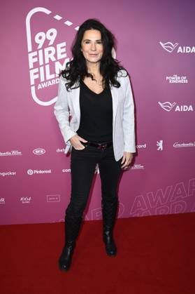 Mariella Ahrens beim 99Fire Films Award während der Berlinale 2025 in der Astor Film Lounge. Berlin, 19.02.2025