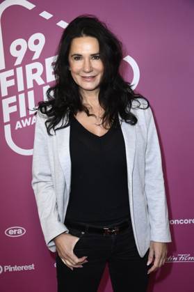 Mariella Ahrens beim 99Fire Films Award während der Berlinale 2025 in der Astor Film Lounge. Berlin, 19.02.2025