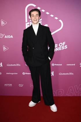 Mike Leon Lichtenberg beim 99Fire Films Award während der Berlinale 2025 in der Astor Film Lounge. Berlin, 19.02.2025