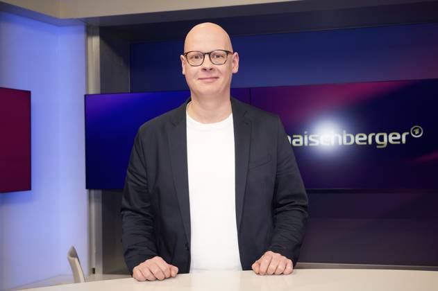Matthias Deiß in der ARD-Talkshow maischberger im Studio Berlin Adlershof. Berlin, 19.02.2025