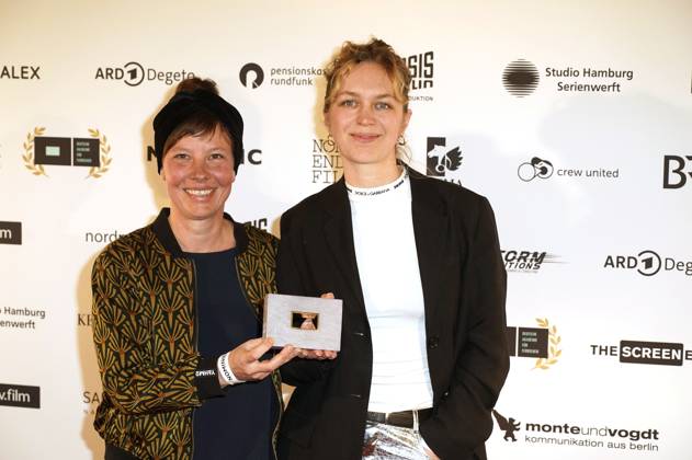 Katharina Buehler und Anne Bolick bei der 12. Verleihung der DAfFNE-Auszeichnung 2025 im Babylon. Berlin, 21.02.2025