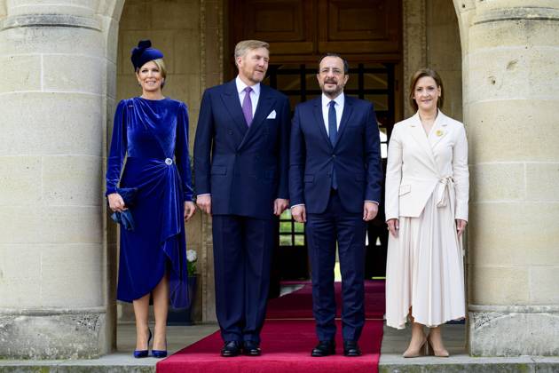 Bilder des Jahres 2025, Entertainment 03 März Entertainment Themen der Woche KW10 Entertainment Bilder des Tages Larnaca, The Netherlands, 2025-03-04 09:35:29 CYPRUS, 04-03-2025, Presidential PalaceKing Willem Alexander and Queen Maxima during the state visit to Cyprus. The state visit is a confirmation of the good bilateral relationship. During the visit, special attention is paid to cooperation in the areas of security, science, culture and sustainability. PHOTO: NLBeeld Patrick van EmstIn the photo: The King and Queen Maxima begin their state visit at the Presidential Palace in Nicosia. President Nikos Christodoulides and his wife Philippa Karsera receive the Royal Couple with a welcome ceremony. Credit: NL Beeld Patrick van Emst  Copyright: xx x