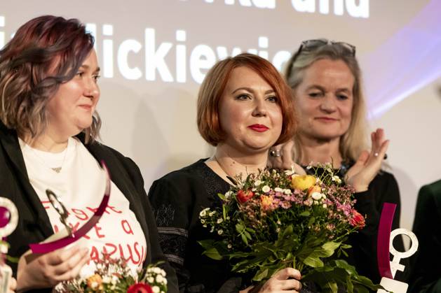 Preisverleihung des Anne-Klein-Frauenpreises am 07.03.2025 Darya Afanasyeva, Irina Alkhovka und Julia Mickiewicz erhalten während der Preisverleihung 2025 jeweils den Anne Klein Frauenpreis. Copyright: xEVENTPRESSxJeremyxKnowlesx