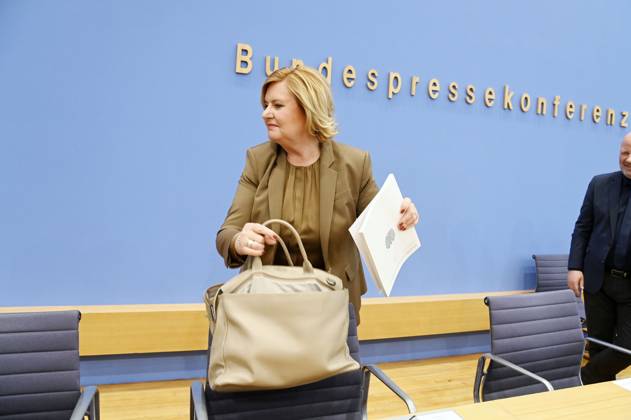 Eva Högl bei der Bundespressekonferenz Vorstellung des Jahresberichtes 2024 im Haus der Bundespressekonferenz. Berlin, 11.03.2025