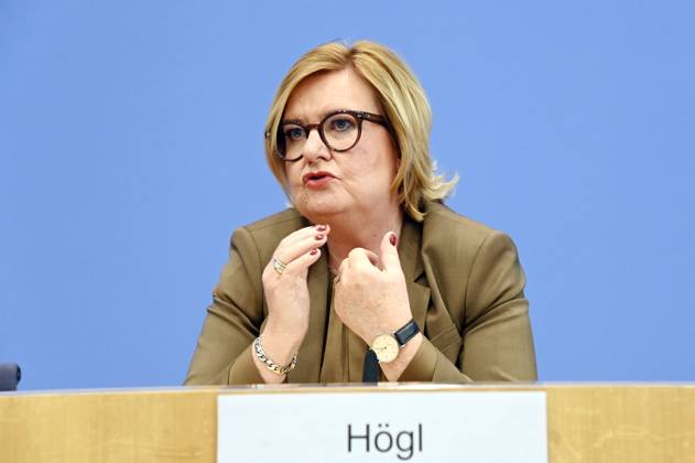 Eva Högl bei der Bundespressekonferenz Vorstellung des Jahresberichtes 2024 im Haus der Bundespressekonferenz. Berlin, 11.03.2025
