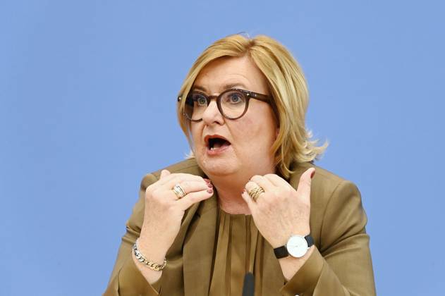 Eva Högl bei der Bundespressekonferenz Vorstellung des Jahresberichtes 2024 im Haus der Bundespressekonferenz. Berlin, 11.03.2025