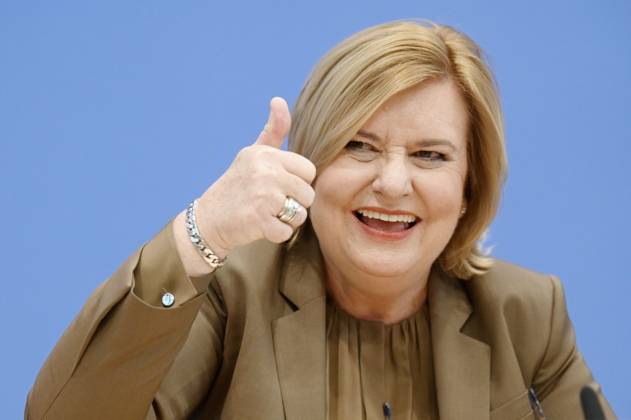 Eva Högl bei der Bundespressekonferenz Vorstellung des Jahresberichtes 2024 im Haus der Bundespressekonferenz. Berlin, 11.03.2025