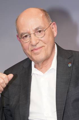 Gregor Gysi in der ARD-Talkshow maischberger im Studio Berlin Adlershof. Berlin, 11.03.2025