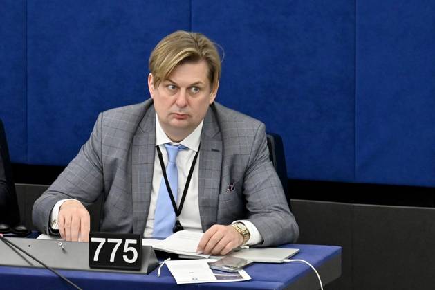 Politiker Maximilian Krah (AfD) im EU-Parlament in Straßburg. Straßburg, 12.03.2025 Grand Est Frankreich Copyright: xDwixAnoraganingrumx