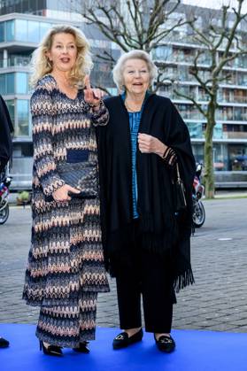 12-03-2025 The Hague Princess Beatrix and Princess Mabel attend the presentation of the 11st Prince Friso Engineering Award in the auditorium of The Hague University of Applied Sciences in The Hague. Â  Copyright: xPPEx