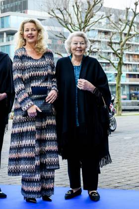 Entertainment Bilder des Tages 12-03-2025 The Hague Princess Beatrix and Princess Mabel attend the presentation of the 11st Prince Friso Engineering Award in the auditorium of The Hague University of Applied Sciences in The Hague. Â  Copyright: xPPEx