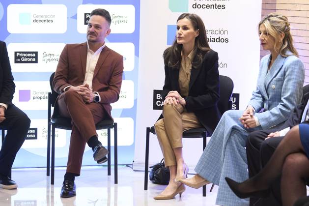 14-03-2025 Almeria Queen Letizia attend the presentation of the Princess of Girona arte 2025 award on the 2nd stage of the talent tour at the Meastro Padilla auditorium in Almeria. No Spain Â  Copyright: xPPEx