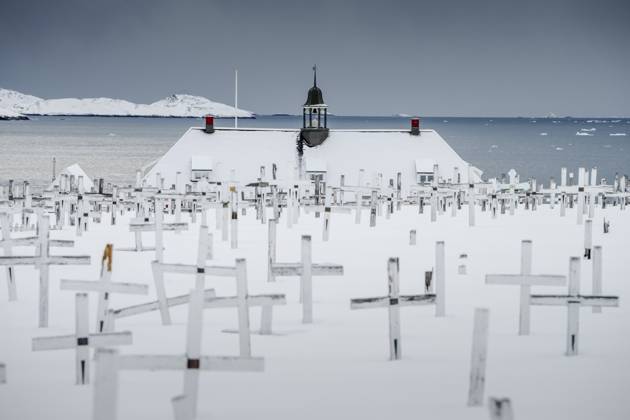 Bilder des Jahres 2025, News 03 März News Themen der Woche KW11 News Bilder des Tages GREENLAND Atmosphere in Nuuk Church in Nuuk on Friday, March 14, 2025. The Greenlanders held elections for Greenland s parliament on March 11. (Photo: Mads Claus Rasmussen Ritzau Scanpix) , Nuuk Groenland Copyright: RitzauxScanpix MadsxClausxRasmussenx spdk20250314-205300-L