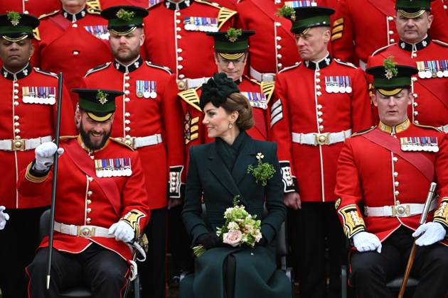 Bilder des Jahres 2025, Entertainment 03 März Entertainment Themen der Woche KW12 Catherine, Princess of Wales, attends The Irish Guards St. Patrick s Day Parade Catherine, Princess of Wales, attends The Irish Guards St. Patrick s Day Parade at Wellington Barracks, London, England, UK on Monday 17 March, 2025., Credit:Eddie Mulholland for The Telegraph Avalon UK, London  Copyright: xEddiexMulhollandxforxThexTelegraphx xAvalonx 0976614468