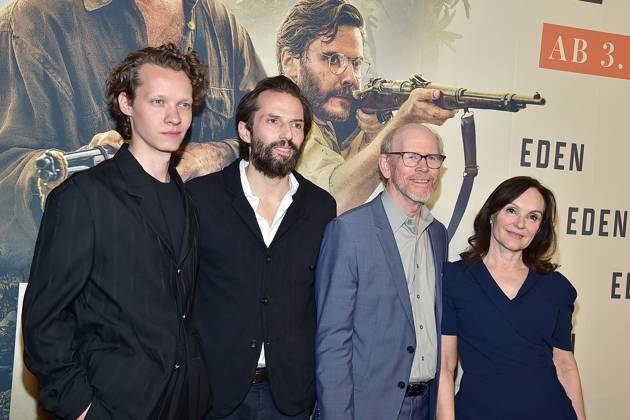 Special Screenings von EDEN Felix Kammer, Max Wiedemann GF Wiedemann & Berg Filmproduktion Ron Howard, Regisseur, Jasna BVavra Head of Theatrical Entertainment, V.l.n.r Special Screenings von EDEN in Berlin, am 20.03.2025