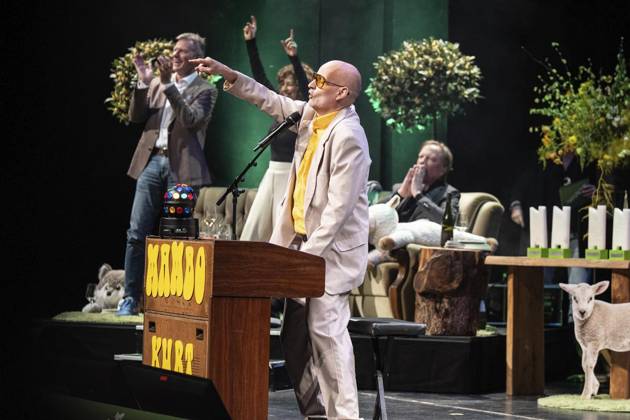 Verleihung des Comedy Preises Recklinghäuser Hurz 2025 ** NUR FÜR REDAKTIONELLE ZWECKE ** EDITORIAL USE ONLY **<p>Verleihung des Comedy Preises Recklinghäuser Hurz 2025 am Montag, 24. März 2025 im Festspielhaus in Recklinghausen. Mambo Kurt bei seinem Auftritt. Recklinghausen NRW Recklinghausen Copyright: StefanxArendx xFUNKExFotoxService