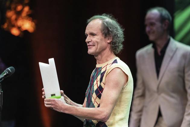 Verleihung des Comedy Preises Recklinghäuser Hurz 2025 ** NUR FÜR REDAKTIONELLE ZWECKE ** EDITORIAL USE ONLY **<p>Verleihung des Comedy Preises Recklinghäuser Hurz 2025 am Montag, 24. März 2025 im Festspielhaus in Recklinghausen. Olaf Schubert bei seiner Dankesrede. Recklinghausen NRW Recklinghausen Copyright: StefanxArendx xFUNKExFotoxService