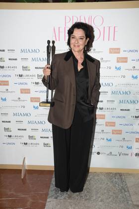 Rome, Palazzo Piacentini Mimit Aphrodite Award 2025 Rome, Palazzo Piacentini Mimit Aphrodite Award 2025, In the photo: Monica Guerritore Rome Italy  Copyright: xIPA ABACAx