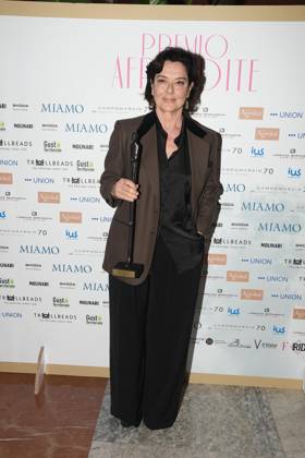 Rome, Palazzo Piacentini Mimit Aphrodite Award 2025 Rome, Palazzo Piacentini Mimit Aphrodite Award 2025, In the photo: Monica Guerritore Rome Italy  Copyright: xIPA ABACAx