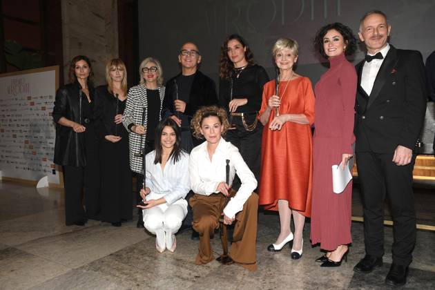Entertainment Bilder des Tages Rome, Palazzo Piacentini Mimit Aphrodite Award 2025 Rome, Palazzo Piacentini Mimit Aphrodite Award 2025, In the photo: Aphrodite Award Cast Diamonds Rome Italy  Copyright: xIPA ABACAx