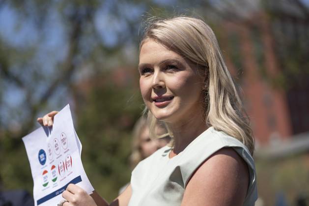 News Bilder des Tages March 31, 2025, Washington, District Of Columbia, USA: White House Press Secretary Karoline Leavitt speaks to the media at the White House in Washington, DC, March 31, 2025 Washington USA - ZUMAs152 20250331_faa_s152_007 Copyright: xChrisxKleponisx