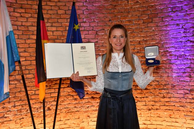 Stefanie Hertel Verleihung der Bayerischen Staatsmedaille für soziale Verdienste 2025 Allerheiligen-Hofkirche, Residenz München 03. April 2025