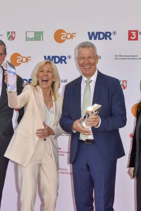 Ulrike von der Groeben Peter Kloeppel RTL Moderatoren Preistraegeri zu Gast bei der Verleihung des 61.Grimme Preis am 04.04.2025 in Marl NRW Deutschland