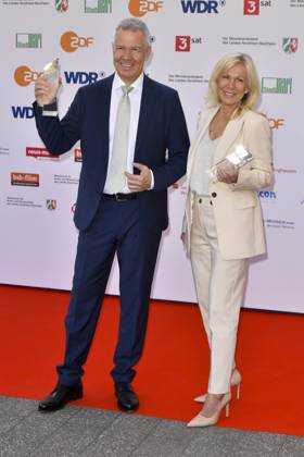 Peter Kloeppel, Ulrike von der Groeben RTL Preistraeger zu Gast bei der Verleihung des 61.Grimme Preis am 04.04.2025 in Marl NRW Deutschland