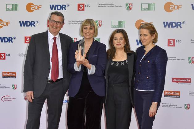 Steffi Niederzoll Sieben Winter in Teheran Martin Rabanus , Cigdem Uzunoglu Preistraegerin zu Gast bei der Verleihung des 61.Grimme Preis am 04.04.2025 in Marl NRW Deutschland