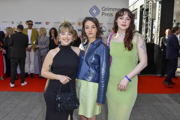 Jana Forkel, Elsa van Damke, Marie Bloching, (Angemessen Angry) zu Gast bei der Verleihung des 61.Grimme Preis am 04.04.2025 in Marl NRW Deutschland