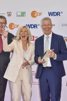 Ulrike von der Groeben Peter Kloeppel RTL Moderatoren Preistraegeri zu Gast bei der Verleihung des 61.Grimme Preis am 04.04.2025 in Marl NRW Deutschland