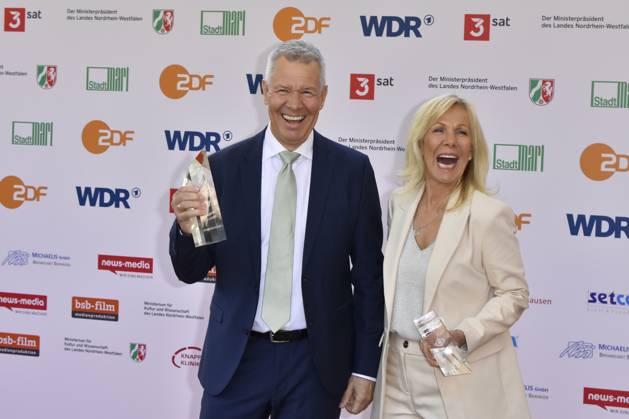 Peter Kloeppel, Ulrike von der Groeben RTL Preistraeger zu Gast bei der Verleihung des 61.Grimme Preis am 04.04.2025 in Marl NRW Deutschland