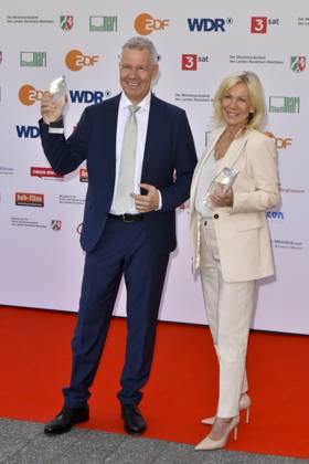 Peter Kloeppel, Ulrike von der Groeben RTL Preistraeger zu Gast bei der Verleihung des 61.Grimme Preis am 04.04.2025 in Marl NRW Deutschland
