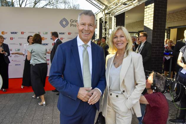 Peter Kloeppel, Ulrike von der Groeben RTL Preistraeger zu Gast bei der Verleihung des 61.Grimme Preis am 04.04.2025 in Marl NRW Deutschland