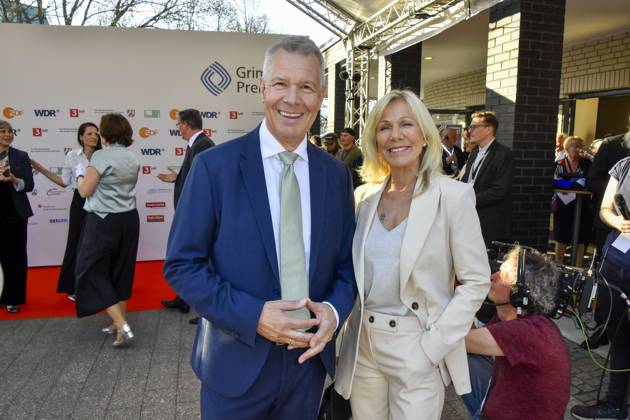 Peter Kloeppel, Ulrike von der Groeben RTL Preistraeger zu Gast bei der Verleihung des 61.Grimme Preis am 04.04.2025 in Marl NRW Deutschland