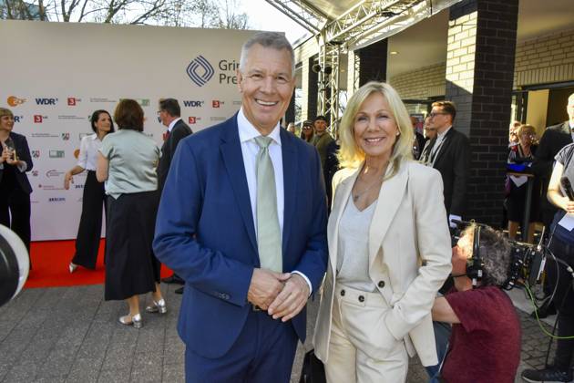 Peter Kloeppel, Ulrike von der Groeben RTL Preistraeger zu Gast bei der Verleihung des 61.Grimme Preis am 04.04.2025 in Marl NRW Deutschland