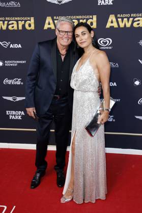 Heiner Kamps und Ella Kamps bei der Verleihung des 25. Radio Regenbogen Award 2025 in der Europa-Park Arena. Rust, 04.04.2025