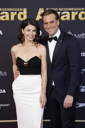 Katja Mack und Thomas Mack bei der Verleihung des 25. Radio Regenbogen Award 2025 in der Europa-Park Arena. Rust, 04.04.2025