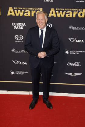 Johannes B. Kerner bei der Verleihung des 25. Radio Regenbogen Award 2025 in der Europa-Park Arena. Rust, 04.04.2025